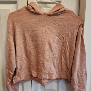 Girl's Casual Hooded Top - Light Pink